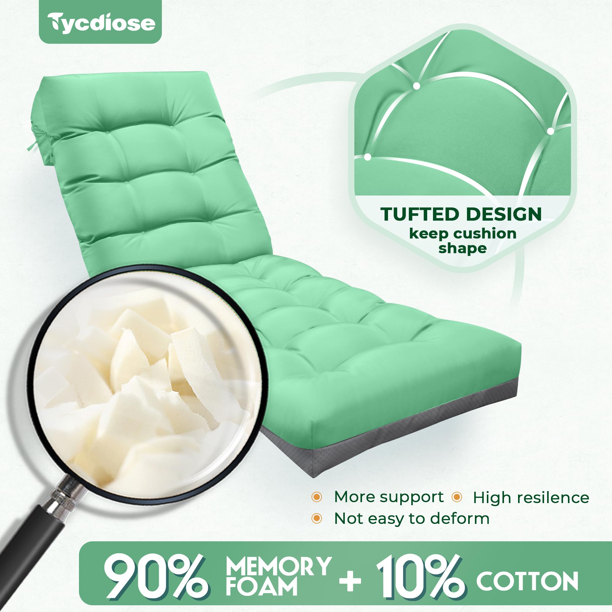 Tycdiose bolsillo lateral con teléfono y gafas, almacenamiento práctico durante el descanso