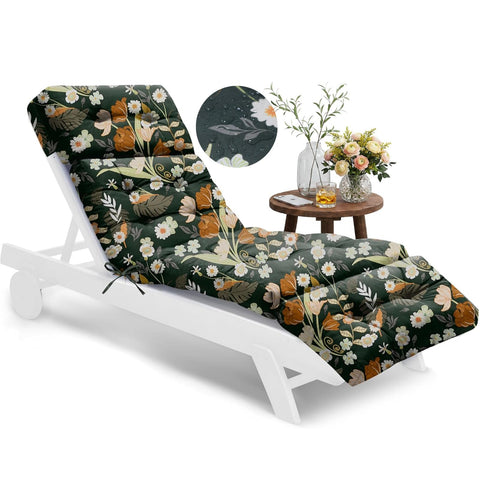 Tycdiose cojín frontal con diseño verde floral que mejora la estética exterior