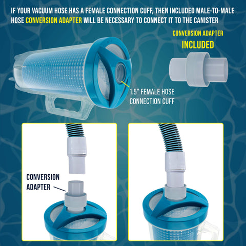 U.S. Pool Supply adaptador 1.5" que facilita conexión macho o hembra