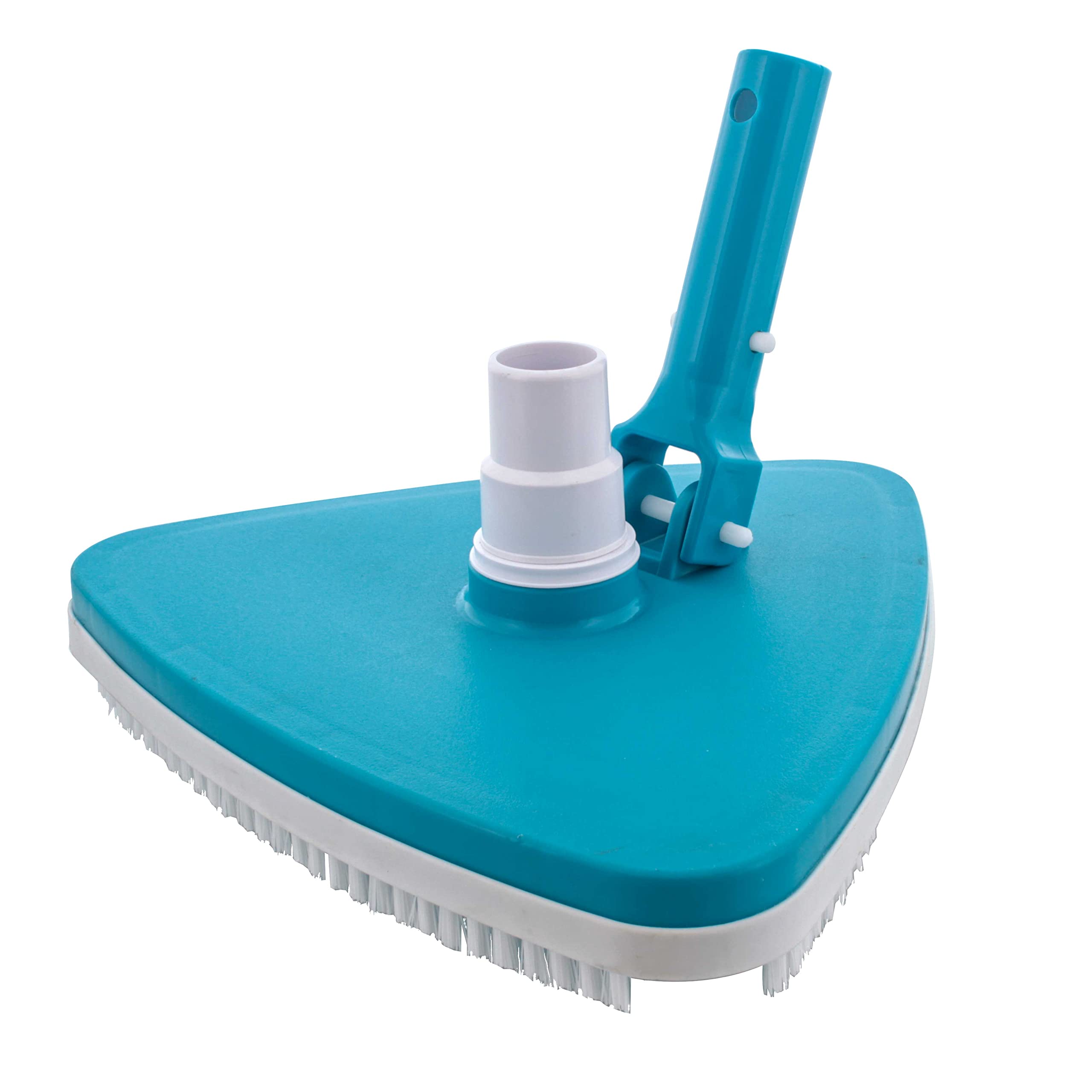 U.S. Pool Supply cabezal frontal mostrando forma triangular y cobertura eficiente