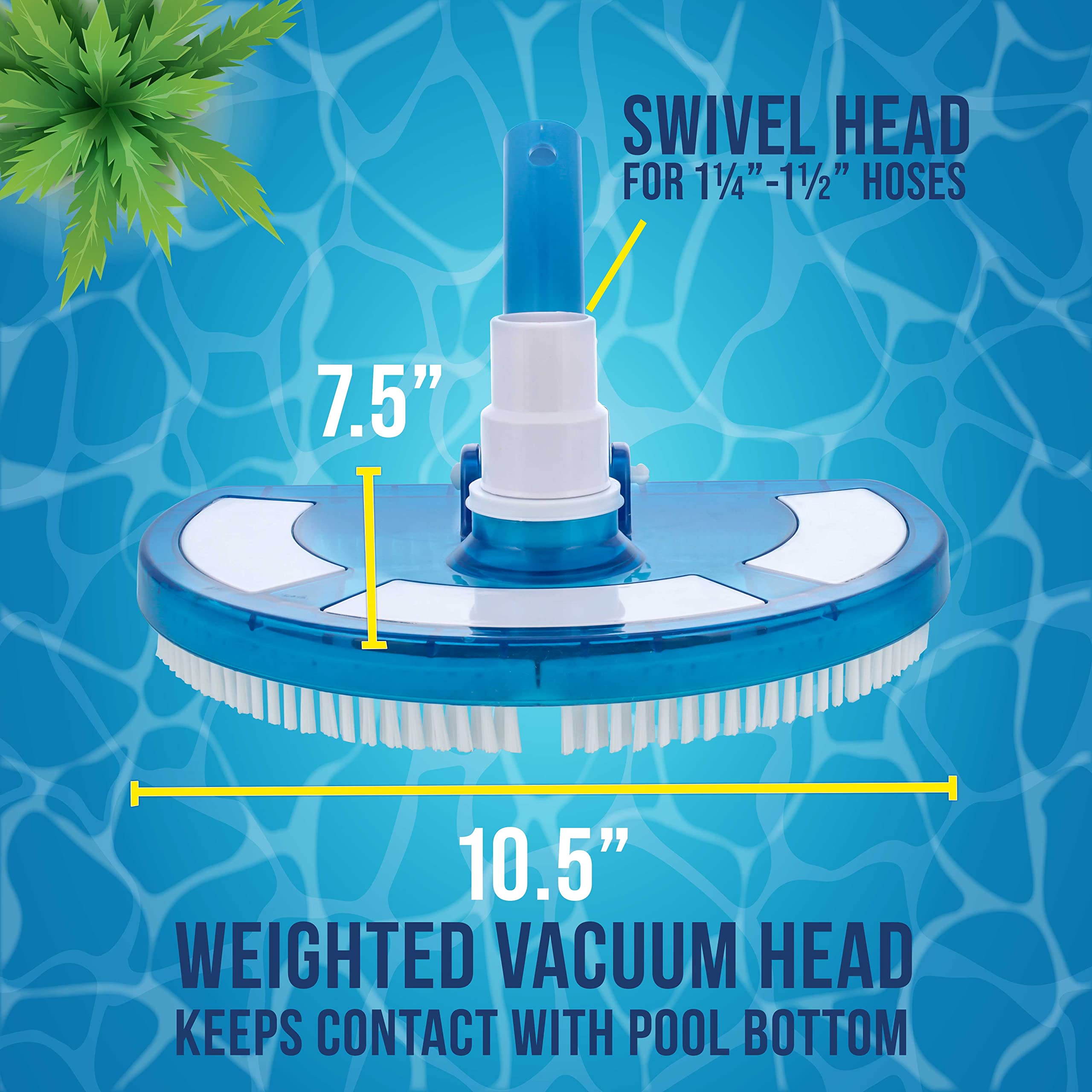 U.S. Pool Supply cerdas de nailon resistentes para fregar superficies