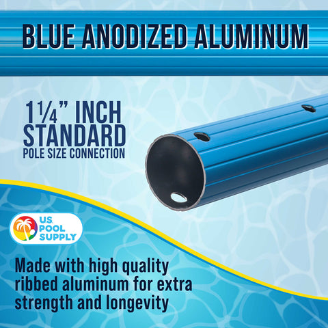 U.S. Pool Supply conector 1,25" compatible con redes y cepillos estándar