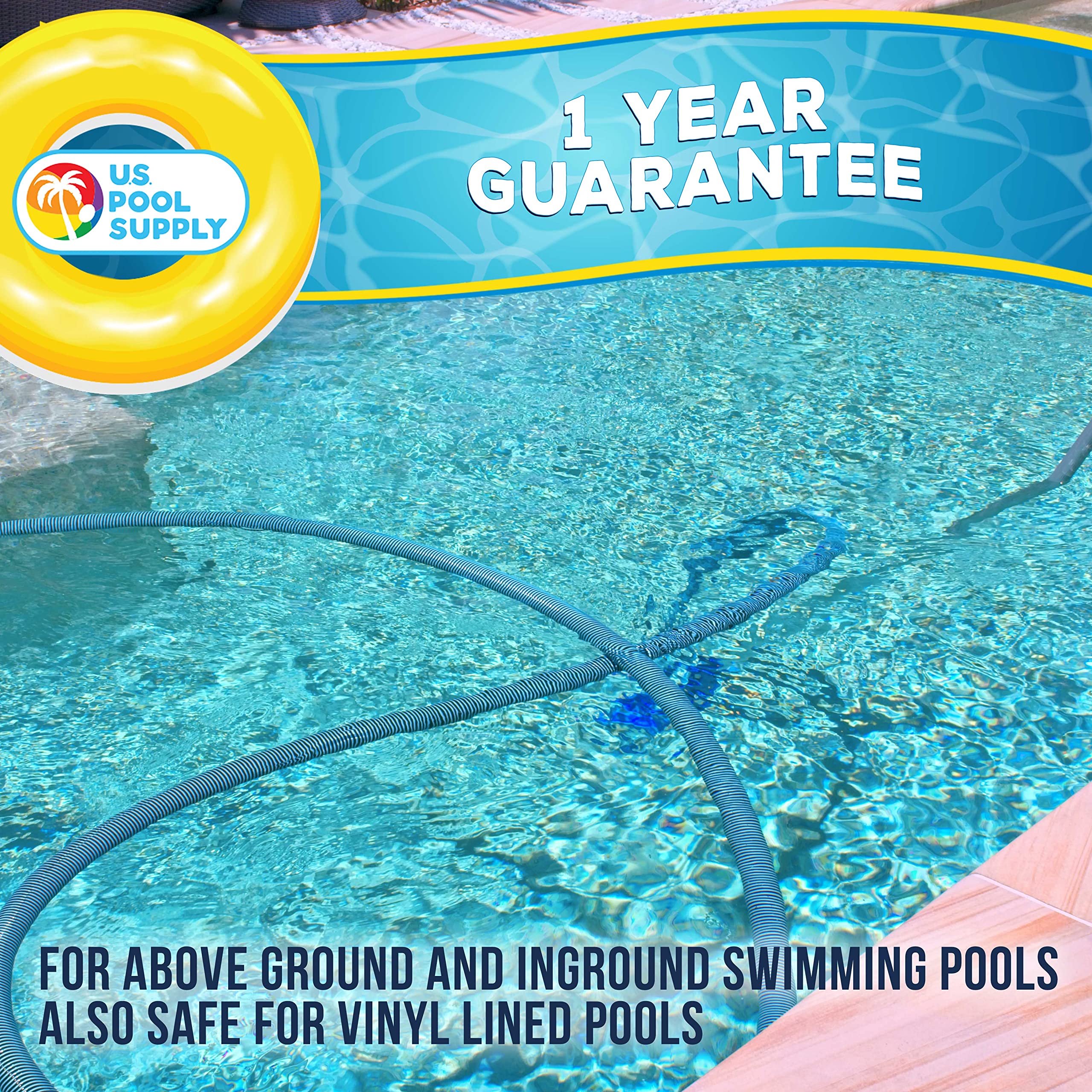 U.S. Pool Supply unión giratoria y etiqueta para instalación rápida