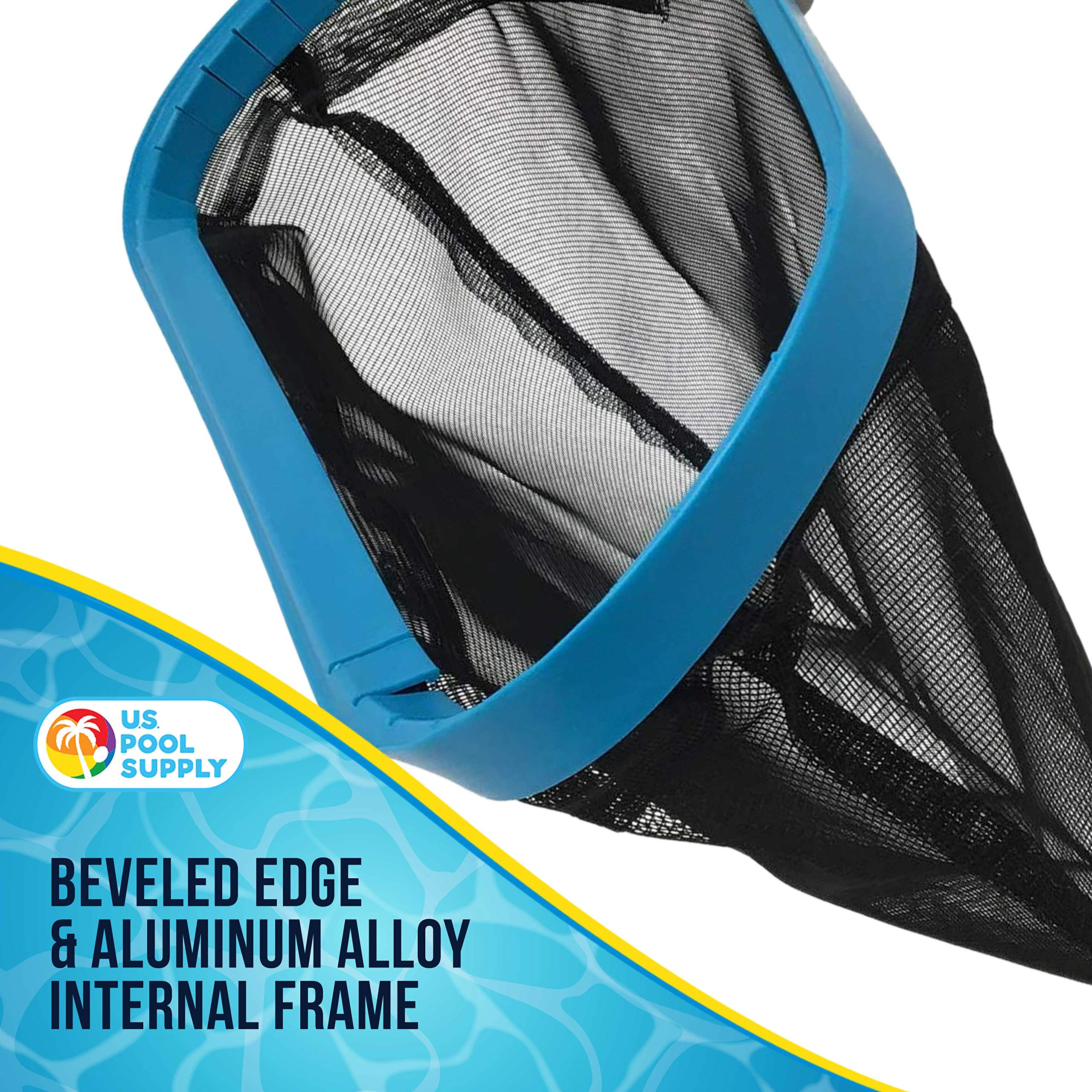 U.S. Pool Supply red en uso removiendo hojas rápidamente de piscina