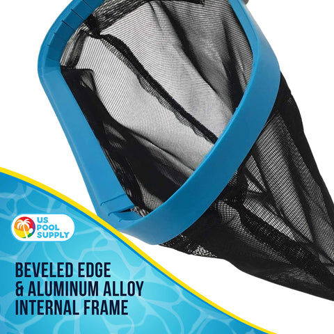 U.S. Pool Supply red en uso removiendo hojas rápidamente de piscina