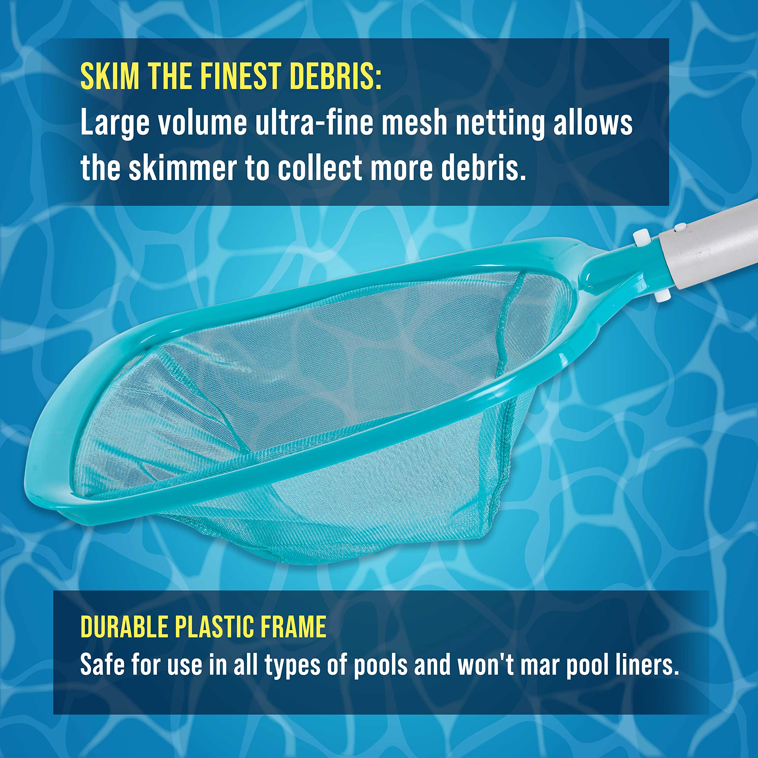 U.S. Pool Supply red en uso limpiando piscina para limpieza rápida diaria