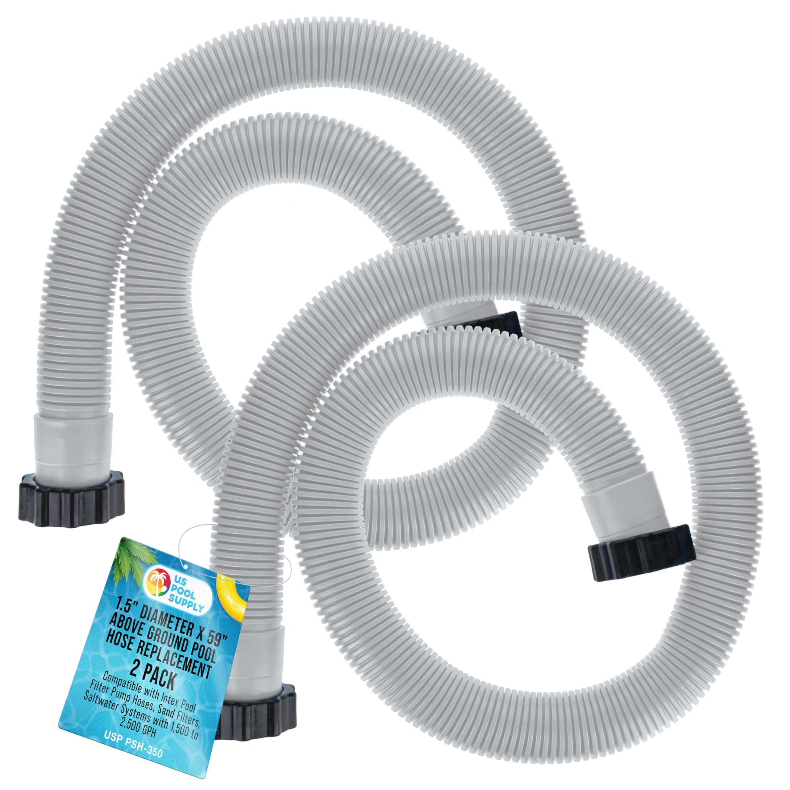 U.S. Pool Supply paquete frontal de 2 mangueras, reemplazo práctico