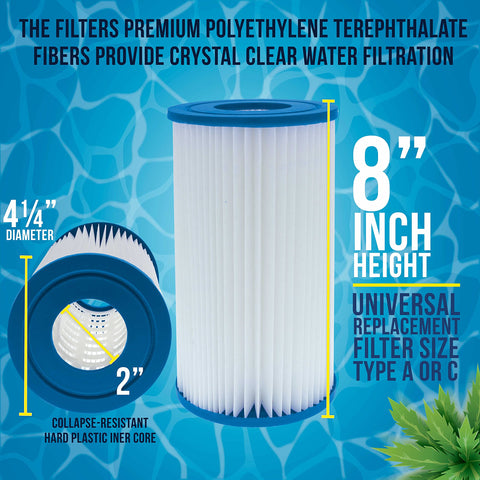 U.S. Pool Supply núcleo plástico central resistente que evita colapsos