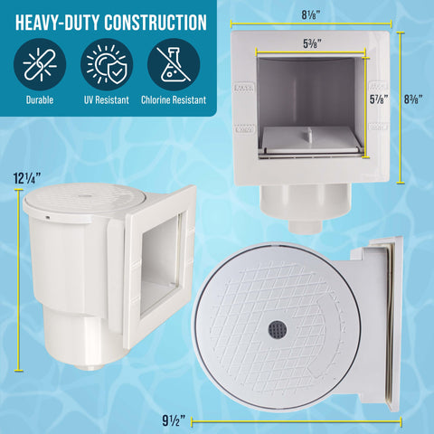U.S. Pool Supply cesta colectora extraíble con capacidad para hojas y residuos