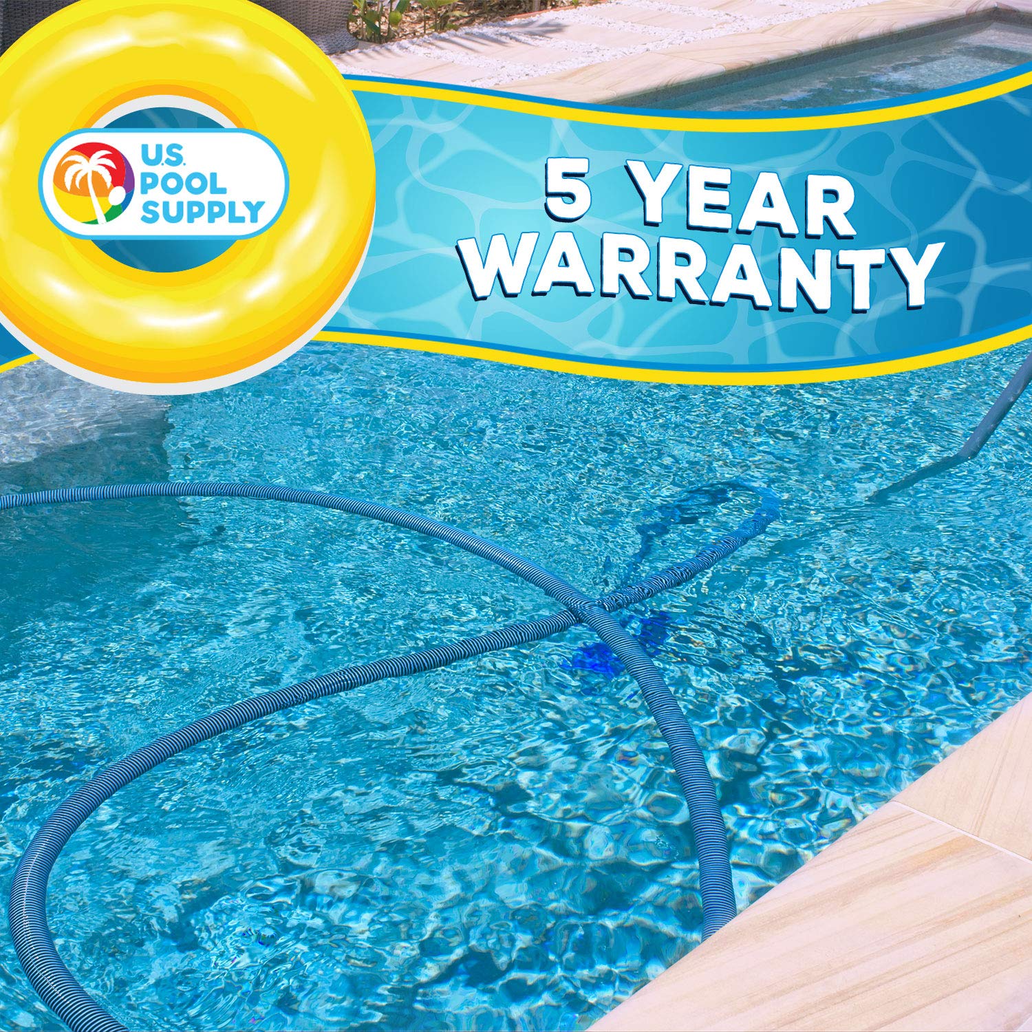 U.S. Pool Supply comparación de longitud mostrando escala y alcance útil