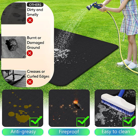 UBeesize doble cara con recubrimiento de silicona resistente al aceite