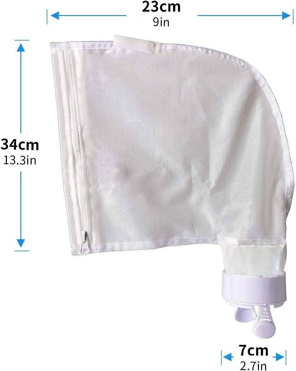 UCEDER bolsa junto a limpiador Polaris para comparación de tamaño