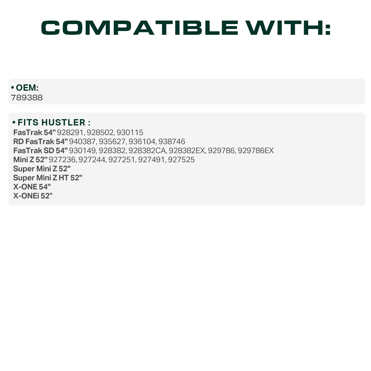 UDC Mower Belts cordón de aramida para alta fuerza y durabilidad