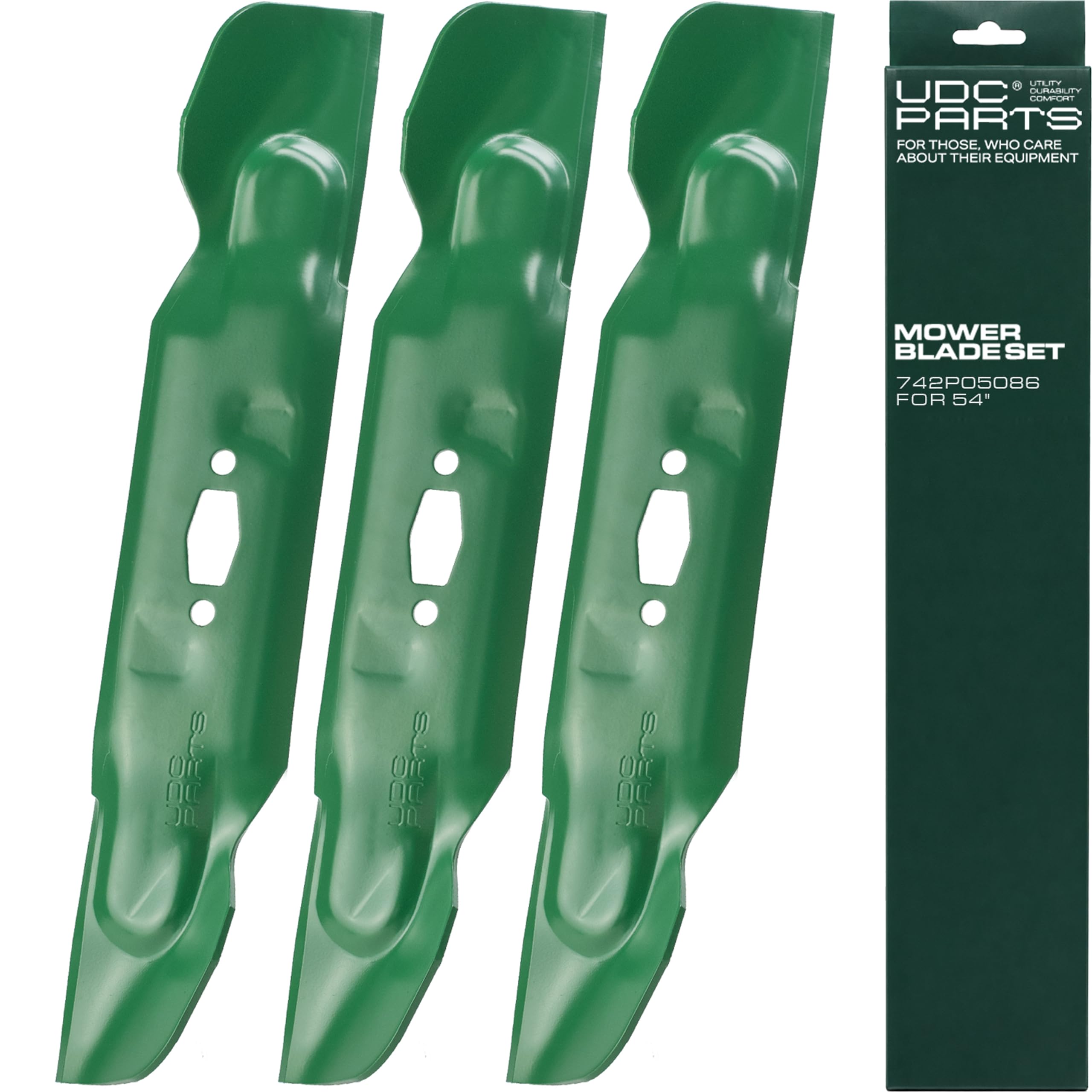 UDC Parts cuchilla frontal paquete muestra compatibilidad y fácil reemplazo