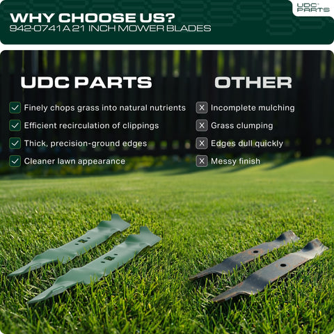 UDC Parts paquete de 2 cuchillas listo para instalación inmediata