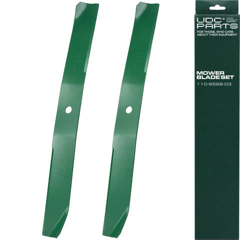UDC Parts cuchilla frontal 42" mostrando ajuste directo y firmeza