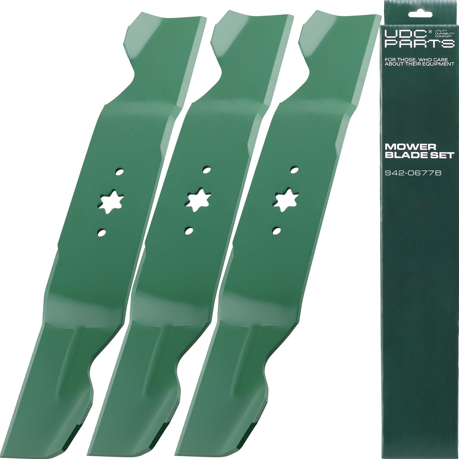 UDC Parts cuchilla frontal 54" mostrando ajuste y precisión