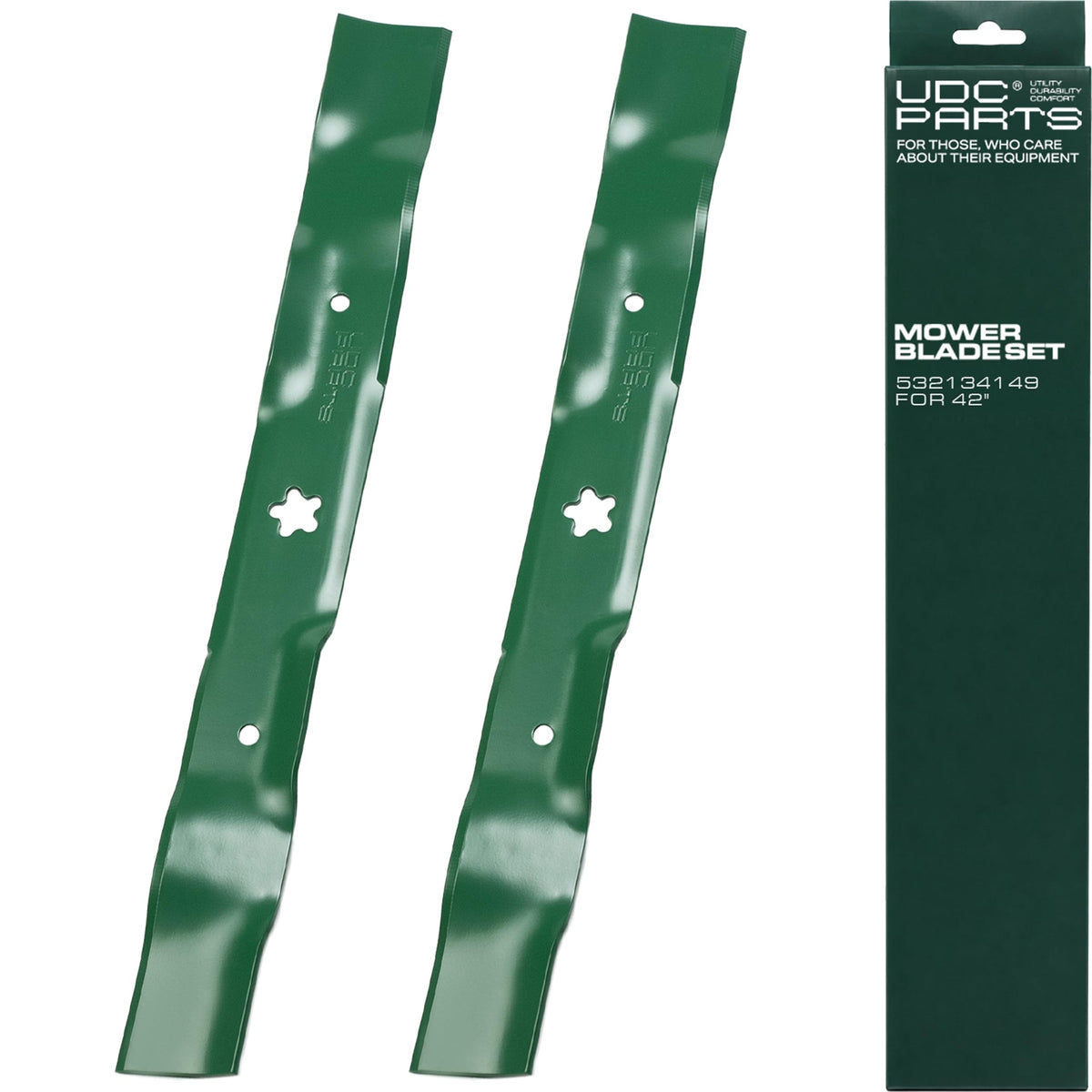 UDC Parts cuchilla frontal pack 2 vista general, ajuste fiable