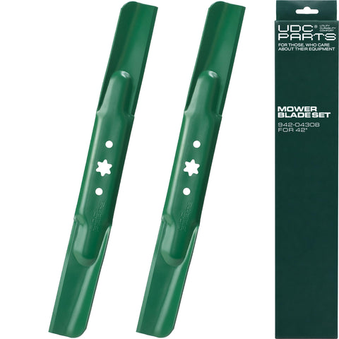 UDC Parts cuchilla frontal pack 2 mostrando ajuste directo y corte uniforme