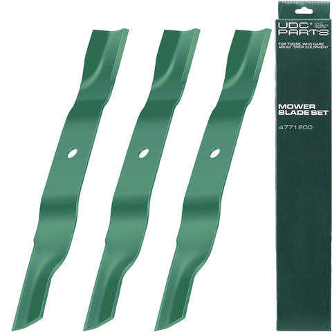 UDC Parts cuchilla frontal pack de 3 mostrando ajuste directo y recambio rápido