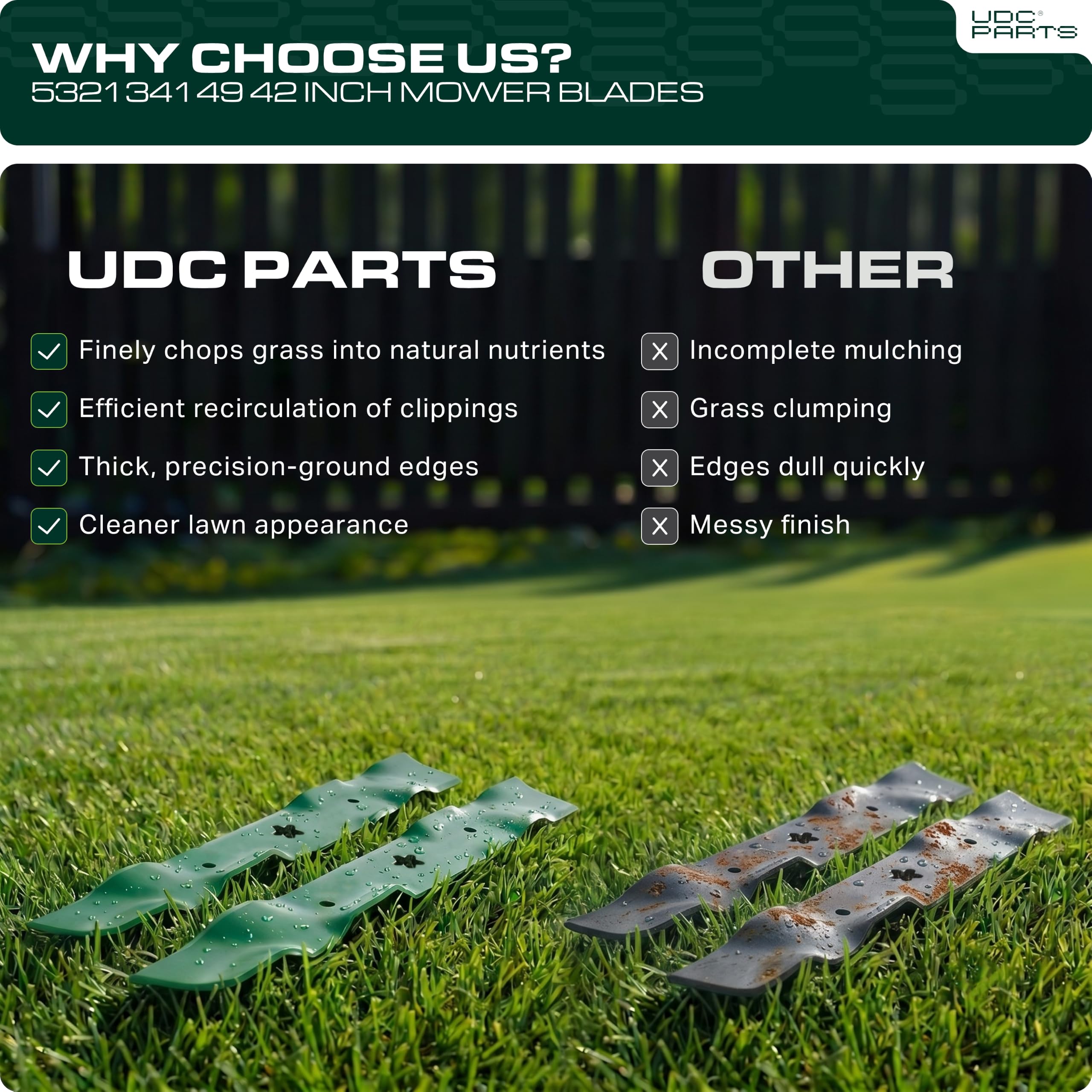 UDC Parts recubrimiento protector en la superficie, durabilidad