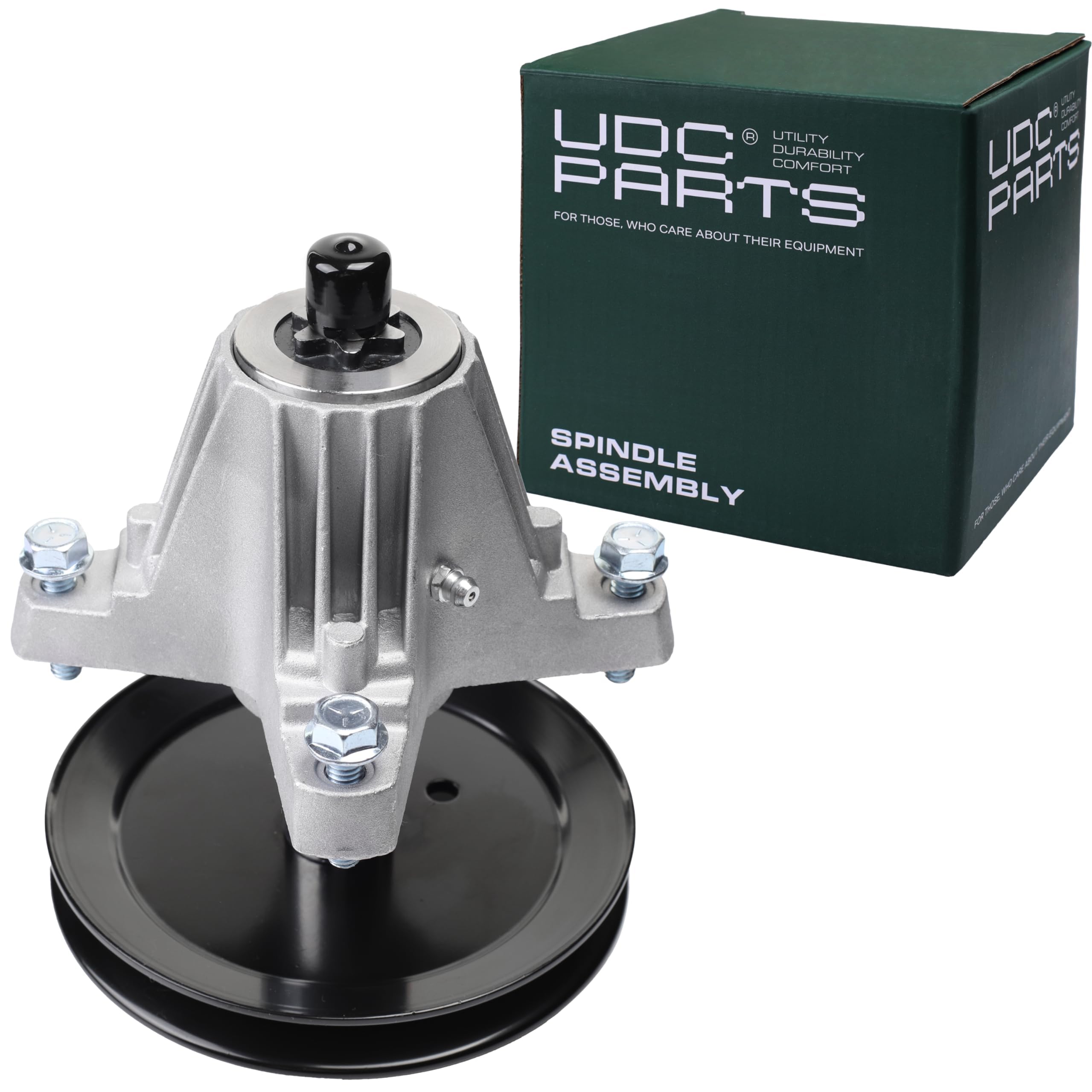 UDC Parts ensamblaje de husillo frontal mostrando ajuste perfecto y durabilidad