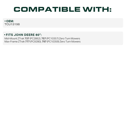 UDC Mower Belts cordones de aramida visibles que aportan alta resistencia