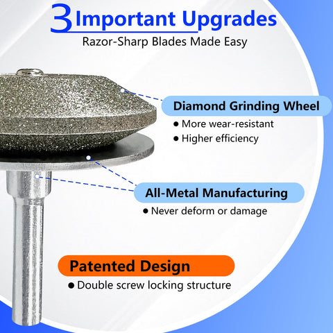 UF-SHARP eje de 5 mm insertado en mandril mostrando compatibilidad con taladros