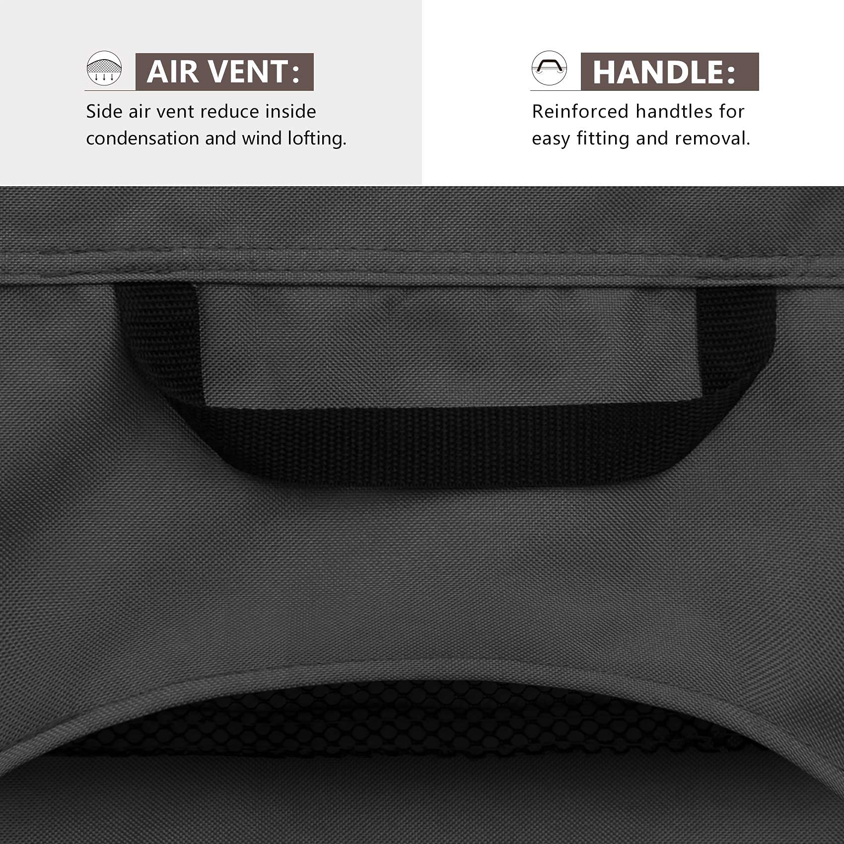 ULTCOVER clip plástico y cordón elástico fijando la funda al mueble