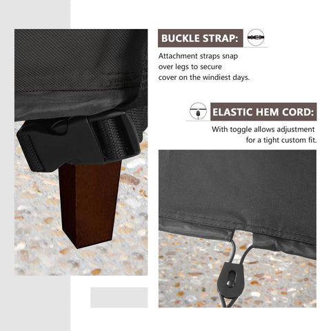 ULTCOVER clips y elástico que aseguran la funda en viento