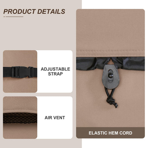 ULTCOVER cierre con cordón elástico que fija la funda y mejora su estabilidad en viento