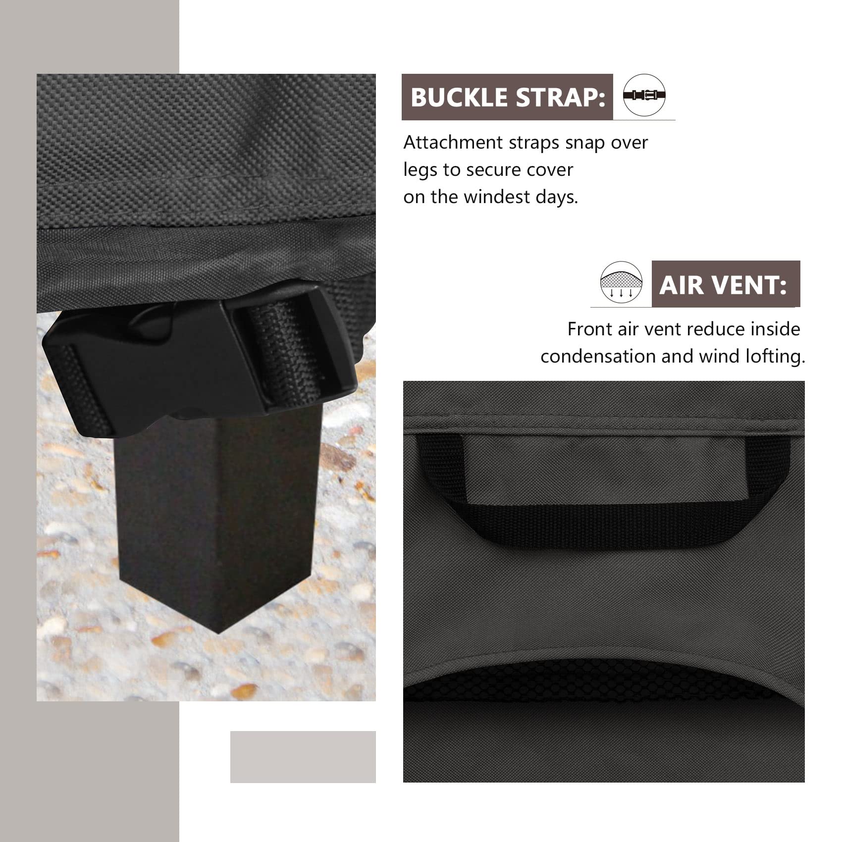ULTCOVER cordones elásticos y clips plásticos para fijación segura en viento