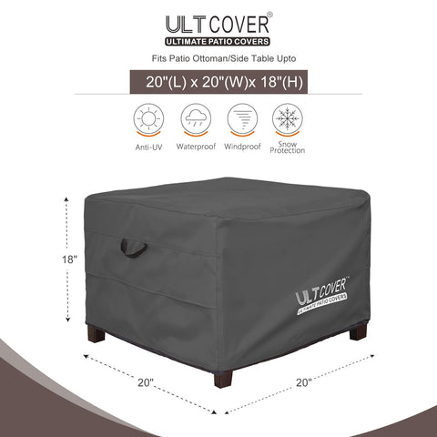 ULTCOVER primer plano del tejido 600D que demuestra resistencia al agua