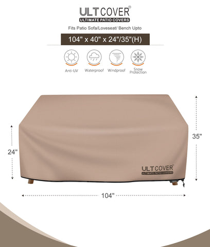 ULTCOVER detalle de tela 600D resistente, durabilidad y resistencia a desgarros