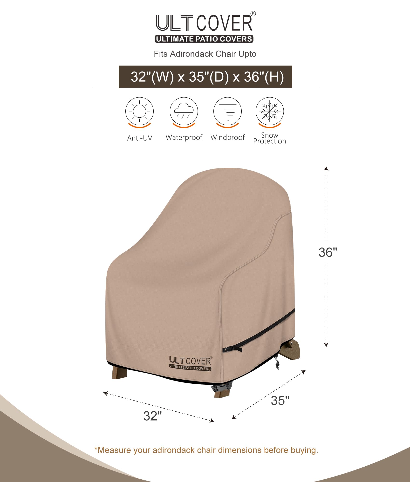 ULTCOVER detalle de tela 600D que demuestra resistencia y repelencia al agua