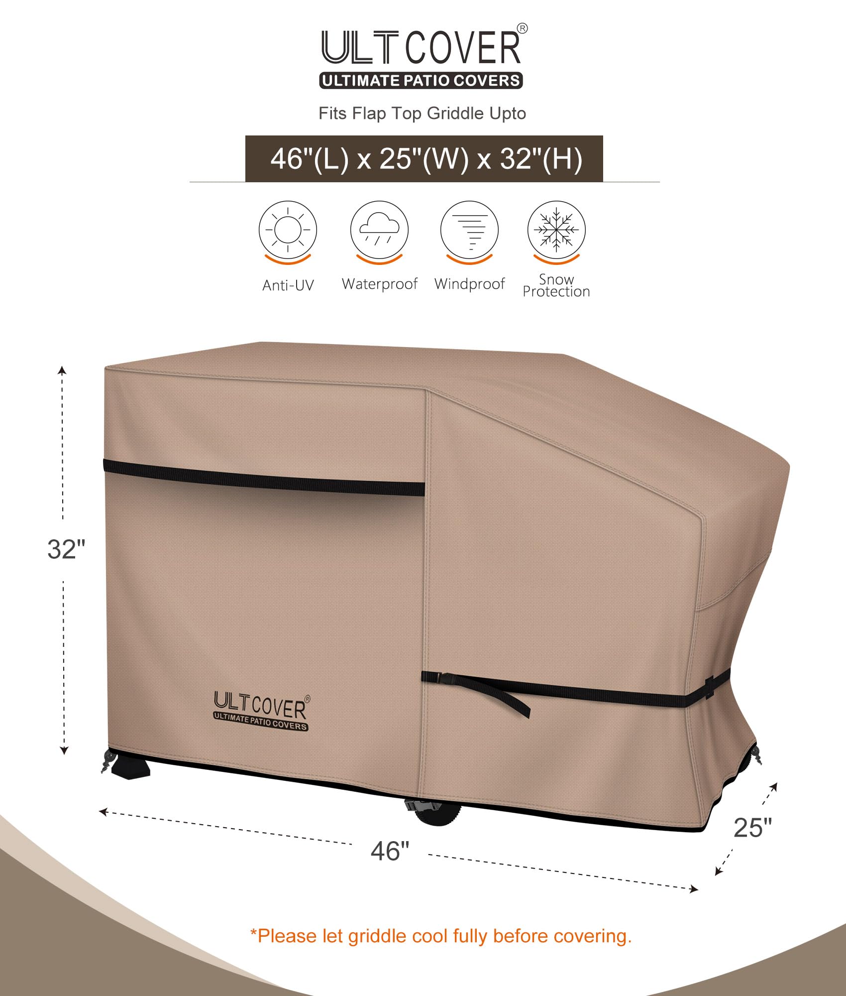 ULTCOVER primer plano del tejido 600D que destaca durabilidad