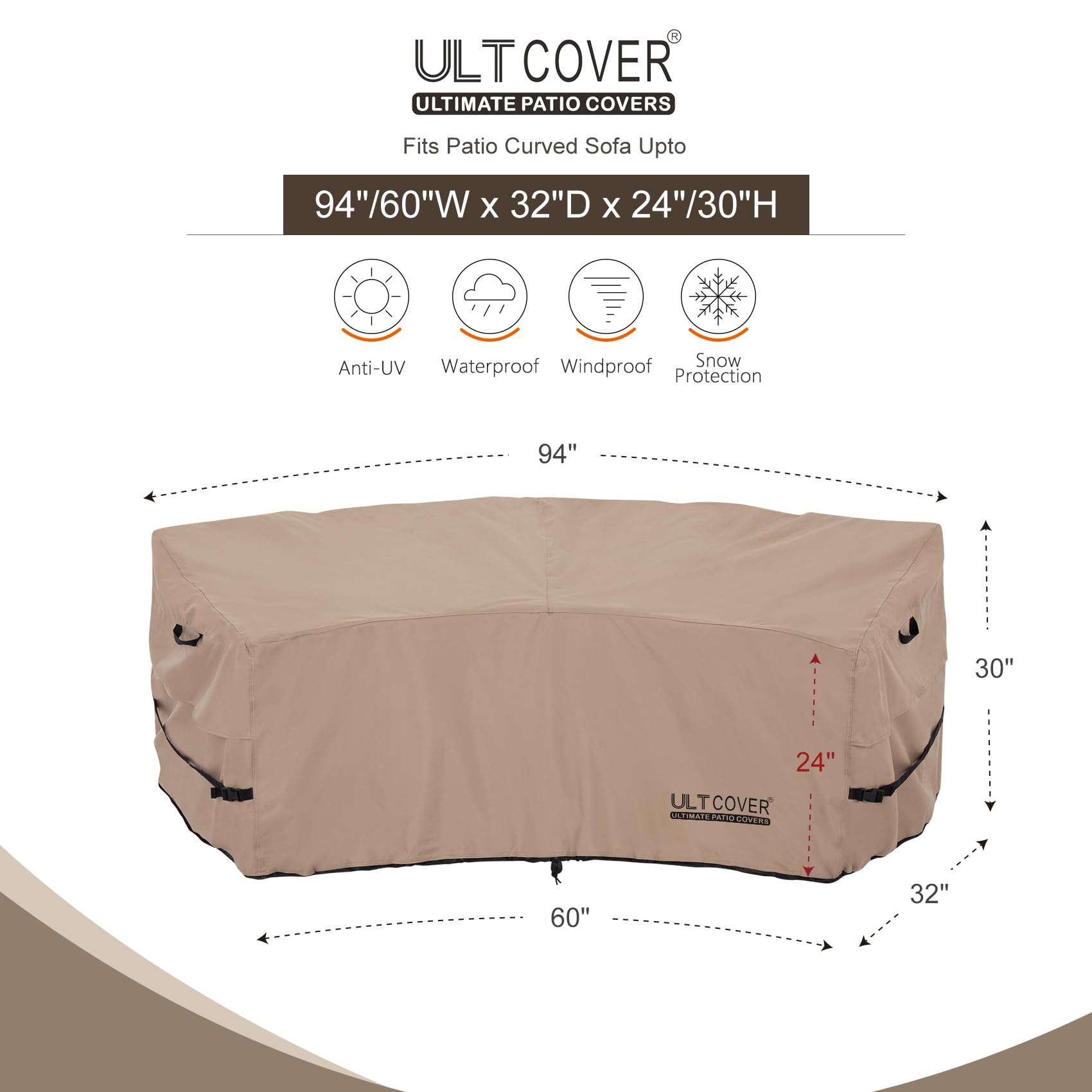 ULTCOVER textura 600D cercana que demuestra resistencia y durabilidad