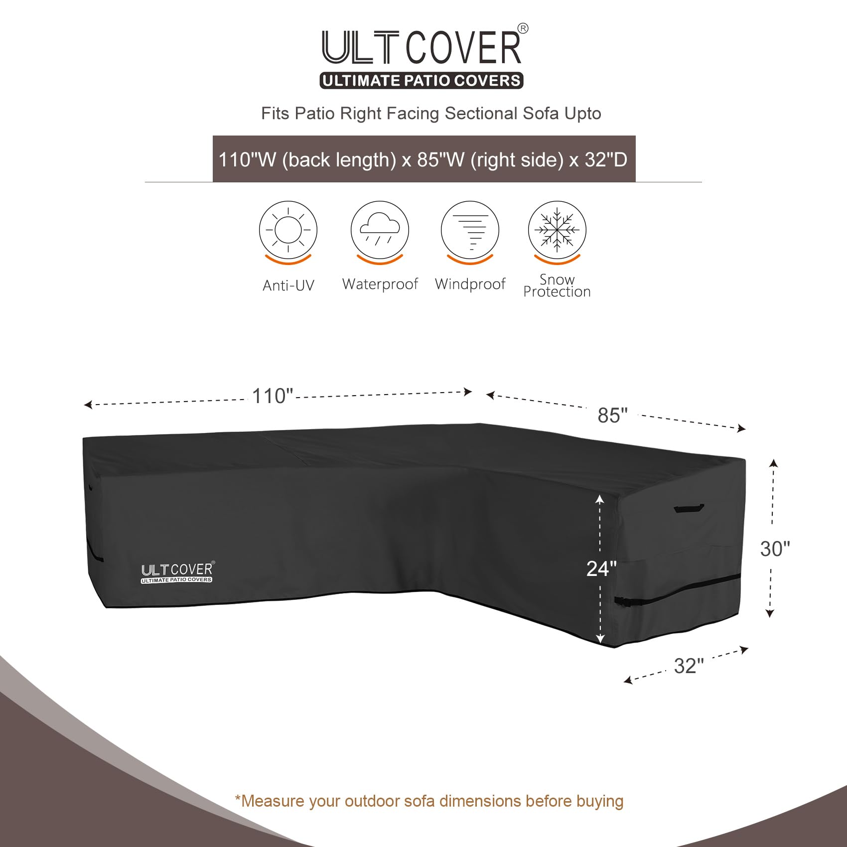 ULTCOVER primer plano tejido 600D durable resistente al desgaste