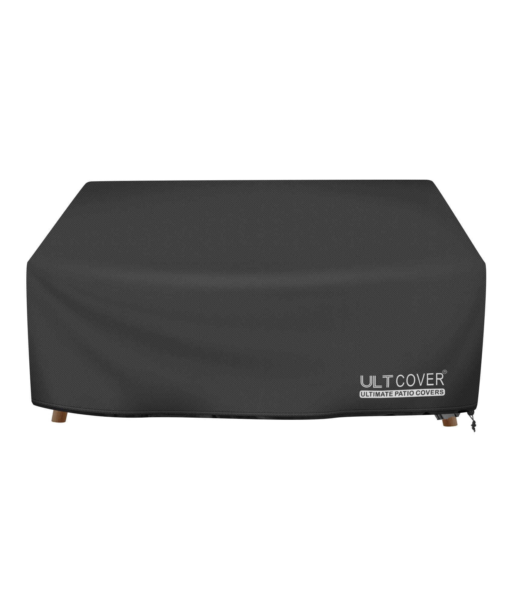 ULTCOVER vista frontal de la funda protegiendo sofá, protección completa