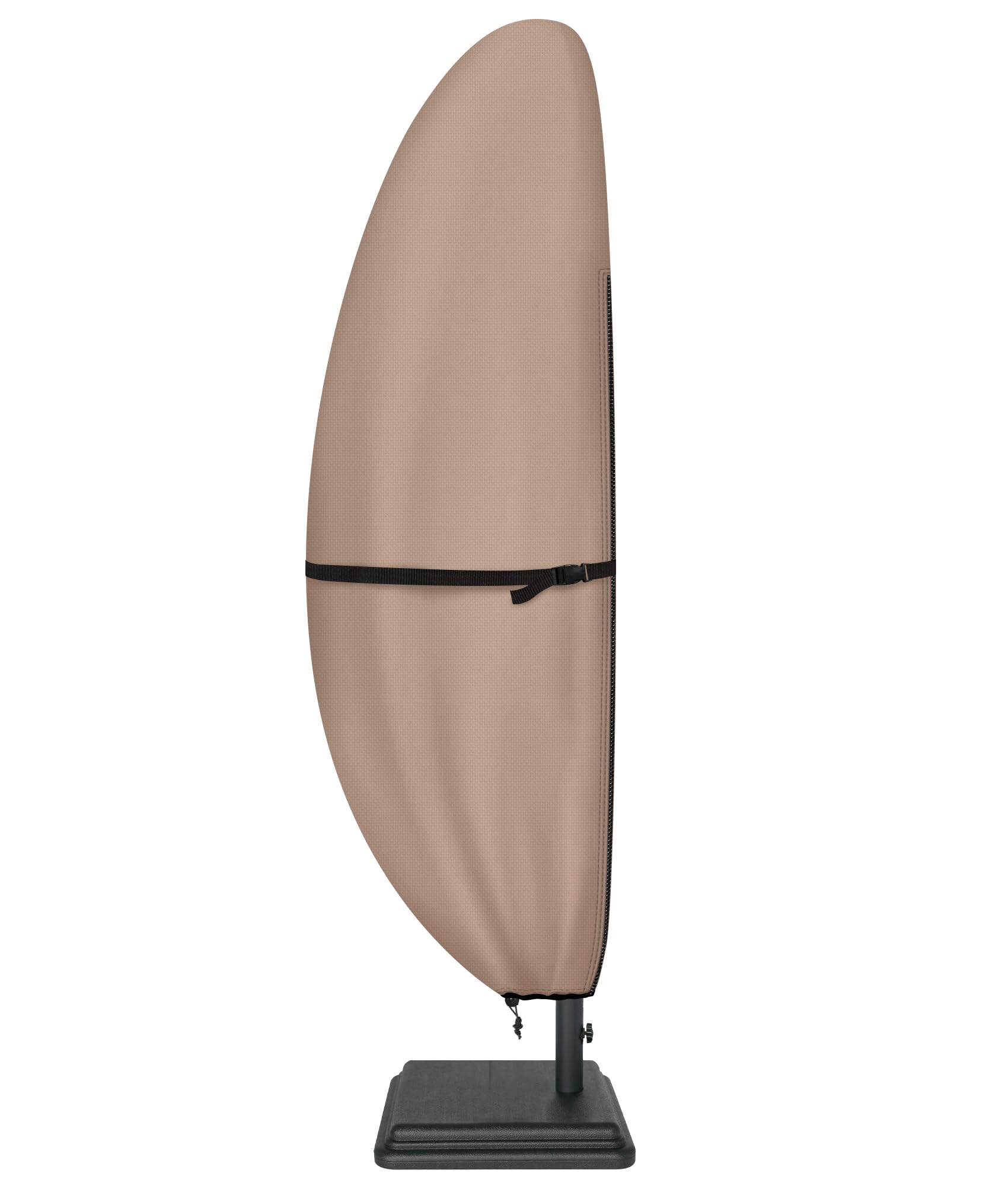 ULTCOVER funda frontal empaquetada lista para proteger sombrilla y ahorrar mantenimiento