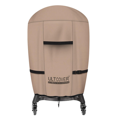 ULTCOVER vista frontal de la funda protegiendo un kamado, protección completa