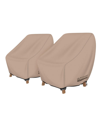 ULTCOVER vista frontal de la funda cubriendo un sillón, protege del agua