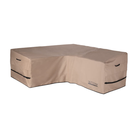 ULTCOVER funda frontal cubriendo sofá en V, protege de lluvia y polvo