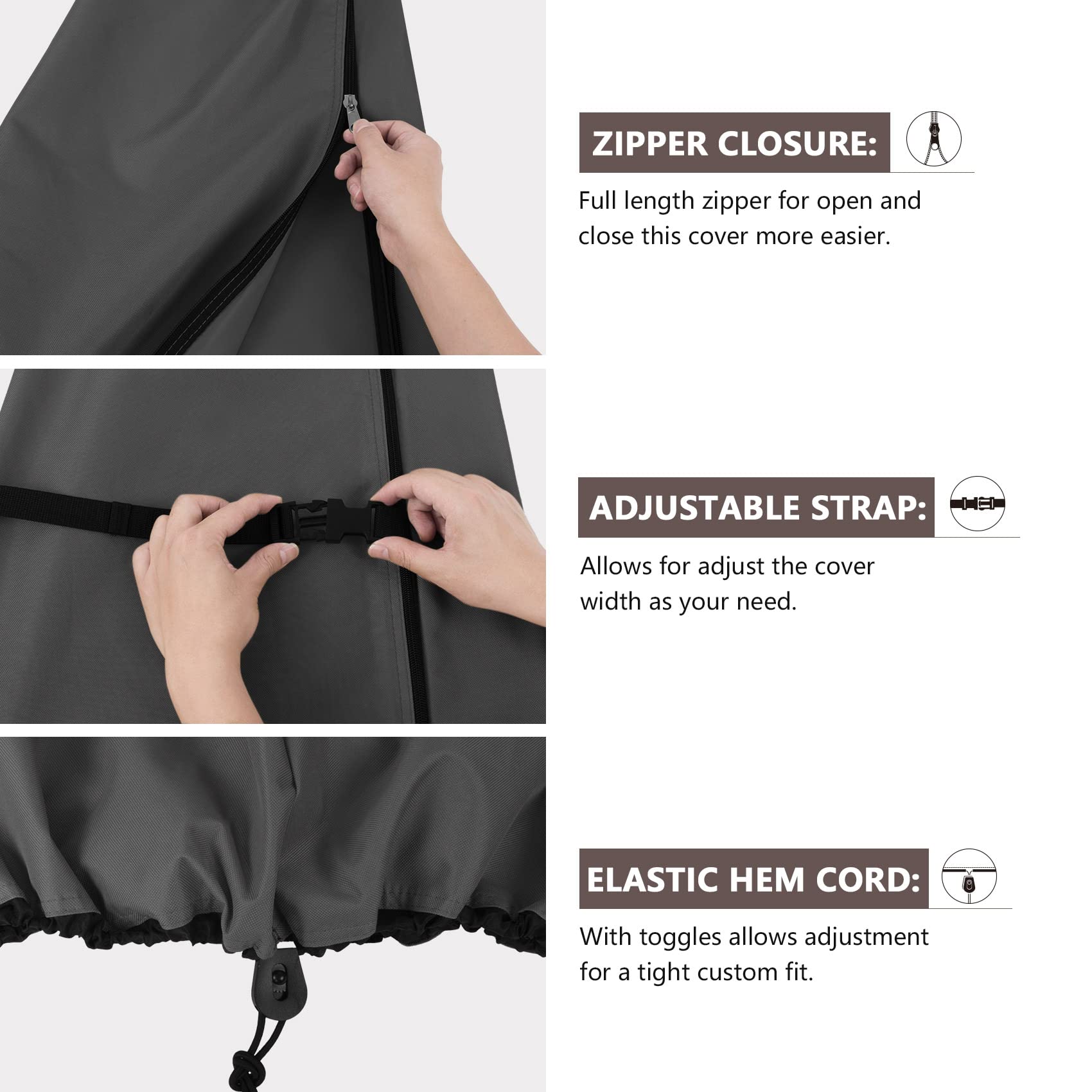 ULTCOVER cordón elástico ajustable para un cierre ceñido y seguro