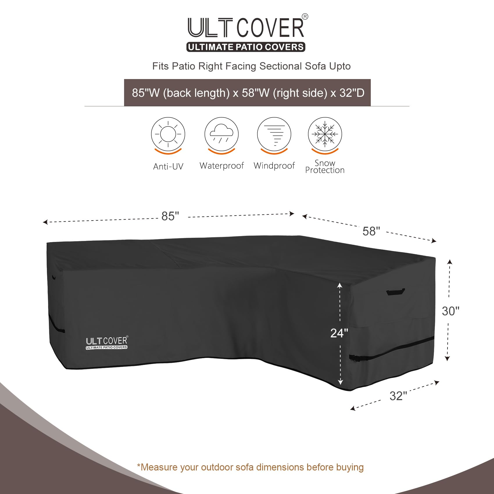 ULTCOVER textura 600D de la tela resistente al agua y al desgaste