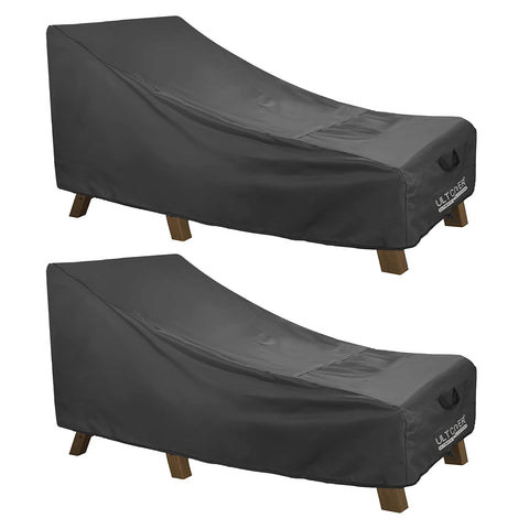 ULTCOVER funda tumbona frontal mostrando cobertura completa y protección