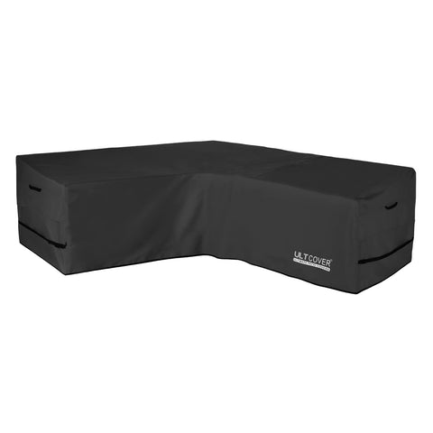 ULTCOVER funda frontal cubriendo sofá en V con protección completa