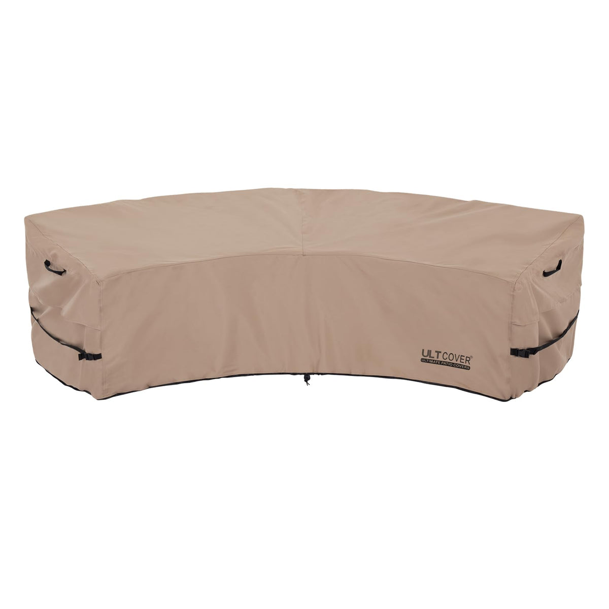 ULTCOVER funda frontal cubriendo sofá curvo, protección completa