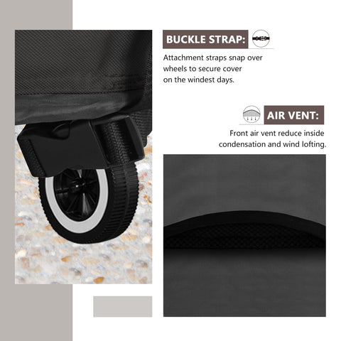 ULTCOVER clips y cordones elásticos aseguran la funda con viento