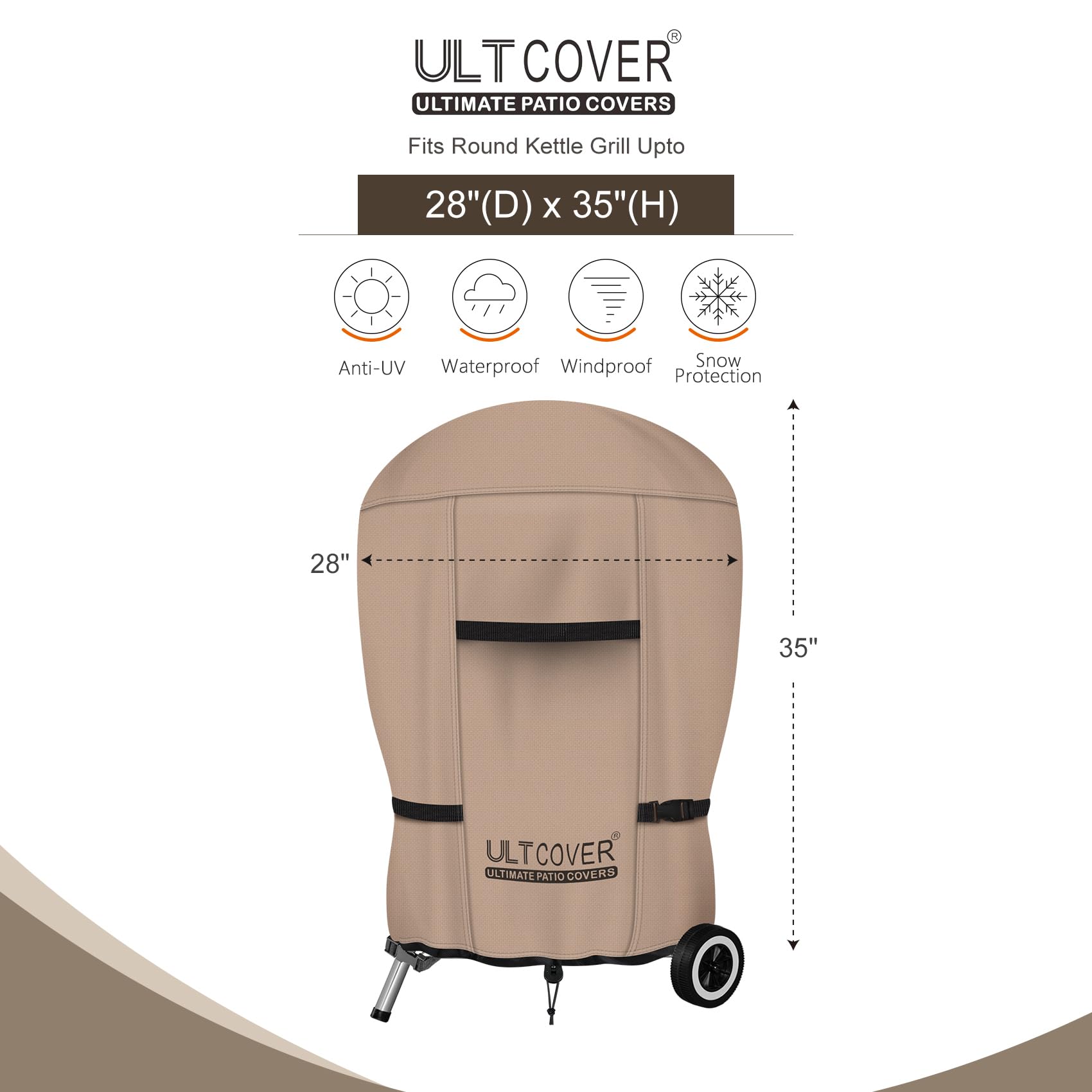 ULTCOVER primer plano del tejido 600D resistente e impermeable